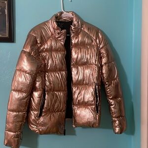 Rose gold brand is Marc new york and is a size medium